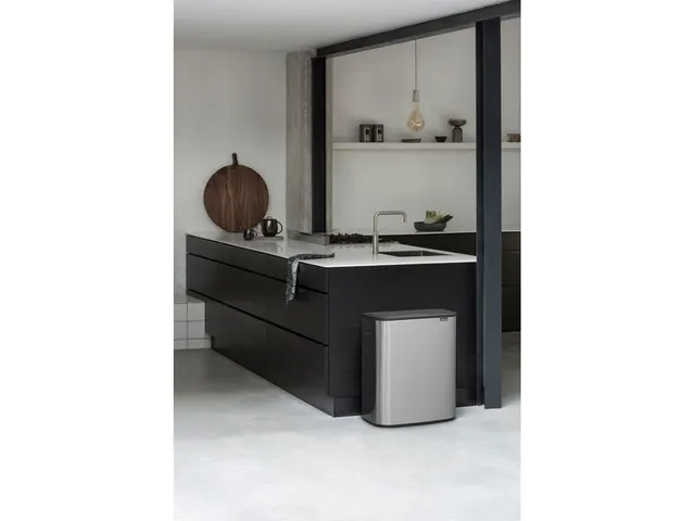 Afvalbak Bo Touch Bin 2x30 Liter Mat RVS FPP