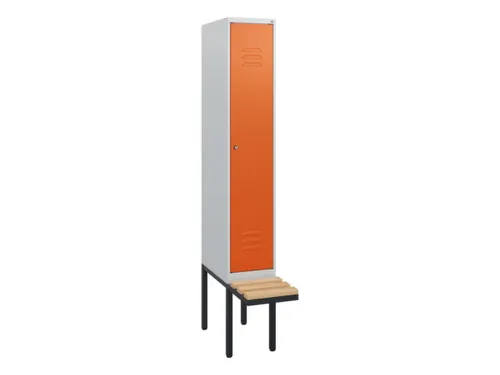 locker met bank,HxBxD 1950x300x815mm,1vak,vak B 300mm,cil.-slot