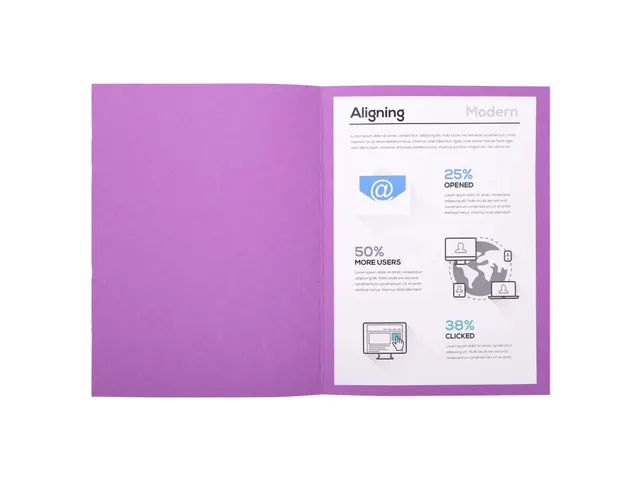 100 dossiermappen FOREVER 250 100%gerecycleerd 24x32cm Lila