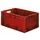 Euronorm Stapelkrat 270x600x400mm 50l Gesloten Rood