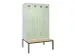 armoire vestiaire avec banc noir et blanc,HxlxP 2120x1200x815mm