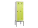 locker voor scheiding van kleding,HxBxD 2120x600x500mm,2vak