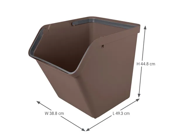 Sigma Home sorteer unit 60L bruin - 49,3x38,8x44,8cm