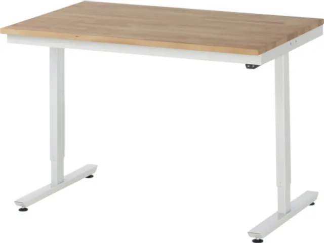 Werkbank elektrisch hoogte verstelbaar 720-1120x1250x800mm beukblad