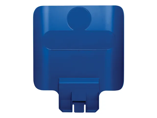 Paneel Rubbermaid Slim Jim Recyclestation voor label blauw