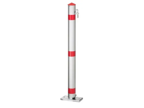 Automatische Paal Aluminium 900mmØ75mm Cilinderslot Met 3 Sleutels