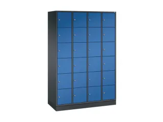 lockerkast,HxBxD 1950x1220x500mm,4x6vakken,cil.-slot,sokkel - 2