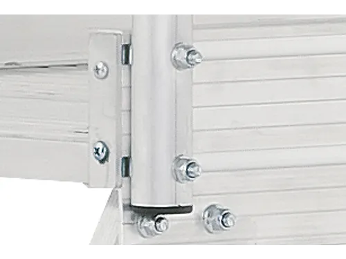 bordestrap,bordes H 1,21m,5treden,aluminium,wielen