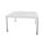 vergadertafel HxBxD 74x140x140cm vierkant Bl-wit Alu