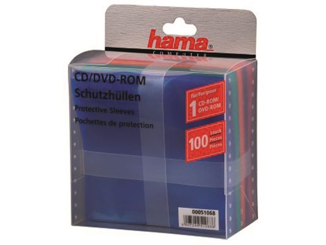 Hama Boîtiers vides pour CD-ROM/DVD-ROM, 100, colorés / Boîtier