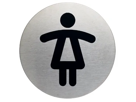 Infobord pictogram Durable 4904 wc dames rond 83mm
