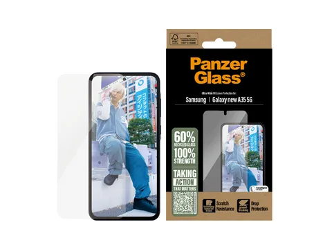 PanzerGlass Screen Protector Samsung Galaxy A36 5G | Ultra-Wide Fit