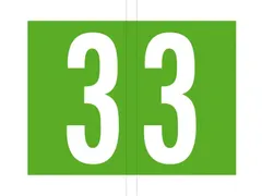 Jalema codetab 3 Lichtgroen gelamineerd, rol van 500 tabs