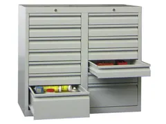 Ladenkast 900x1000x500mm 12+2 Laden Gewoon Uitschuifbaar Rolgeleiding