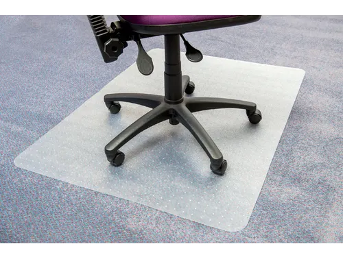 Stoelmat Floortex PVC 120x150cm Voor Zachte Vloeren