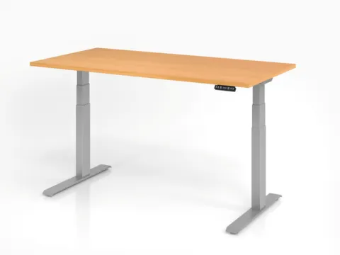 bureau assis-debout à régl. de haut. élec. HxlxP 640-1290x1600x800m