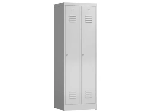 garderobekast,HxBxD 1800x590x500mm,2vak,vak B 295mm,klink,sokkel