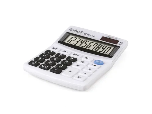 Calculator Rebell-SDC410-BX wit desktop
