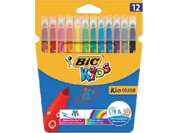 Kleurstiften BicKids kid couleur medium assorti etui à 12 stuks