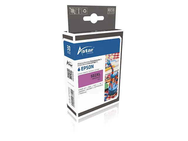 As70063 Astar Epson T02W3 Xp Inkt Magenta Hc Rebuilt 470Pagina's Chip