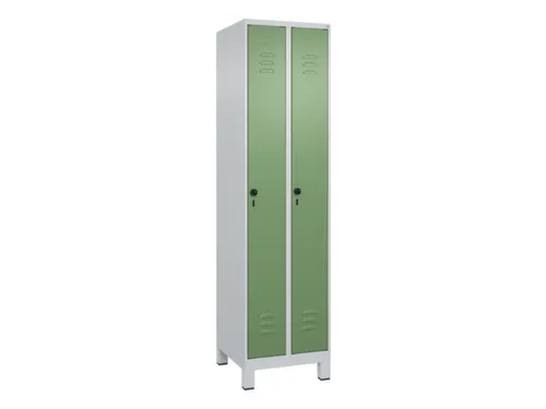 locker,HxBxD 1950x500x500mm,2vak,vak B 250mm,draaigrendel,voeten