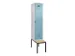 locker met bank,voor scheiding van kleding,HxBxD 2120x400x815mm,1vak