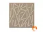 Akoestisch wandpaneel vierkant met patroon uitsnede 100x100cm Zand