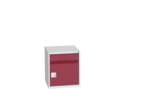 ladekast HxBxD 600x525x550mm 1lade romp RAL7035 front RAL3004