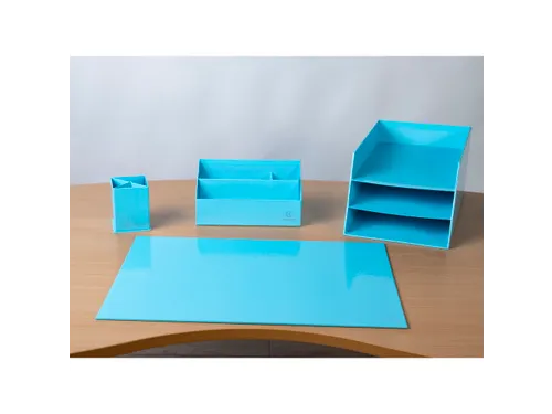 Onderlegger karton A quarel 575x375 blauw