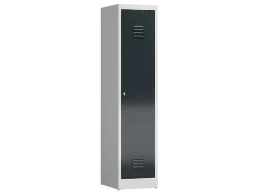 garderobekast 1800x415x500mm 1vak klink sokkel romp RAL7035 RAL7016