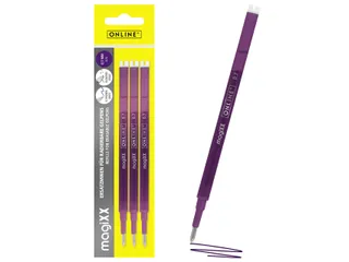 Gelschrijvervulling Online Magixx medium violet blister à 3 stuks - 2