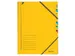 Sorteermap Leitz 3907 7 Vaks Geel Karton