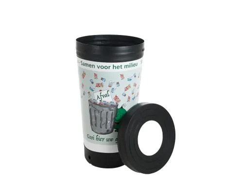 Trashman Afvalbak 210 Liter Zwart