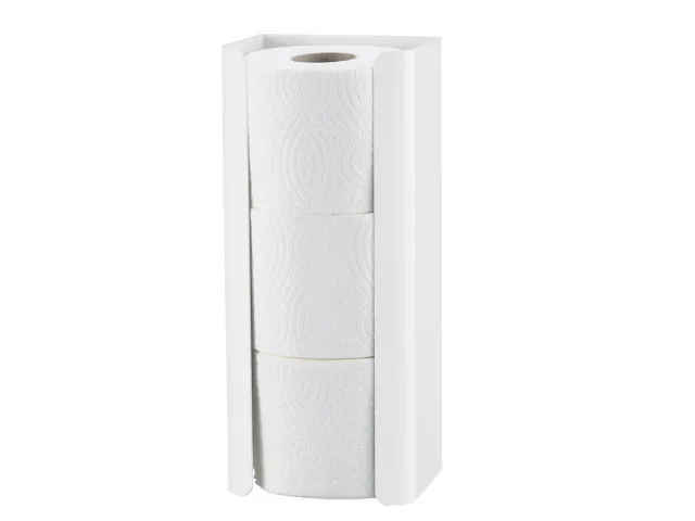 Toiletpapier houder Trio 3 rollen Wit