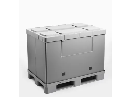 Vouwbare Palletbox Pp/pe Hxlxb 940X1200X1000Mm 850L 3Sledepoten