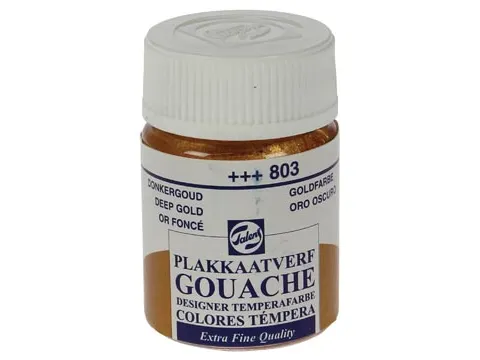 plakkaatverf Extra Fijn flacon van 16 ml, donkergoud