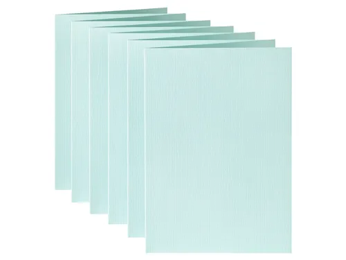 Correspondentiekaart Papicolor dubbel 105x148mm zeegroen pak à 6 st
