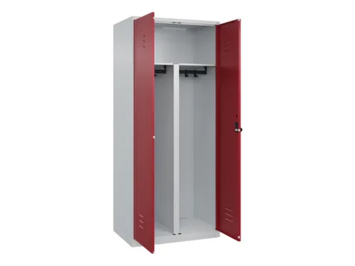 PBM-locker,HxBxD 1850x800x500mm,2vak,vak B 400mm,draaigrendel