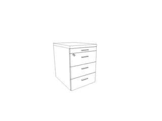 mobiel ladeblok,HxBxD 585x420x560mm,3lade(n),centr. vergrendeling - 2