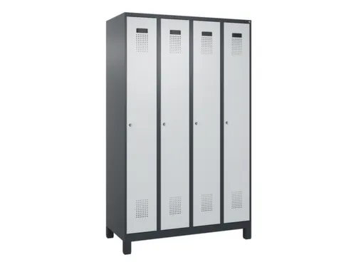 locker voor scheiding van kleding,HxBxD 1950x1200x500mm,4vak