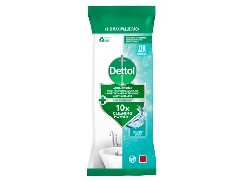 Dettol Reinigingsdoekjes Antibacterieel Oceaanfris pak van 110 doekjes