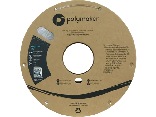 PolyLite PC 1,75mm Transparant 1kg 3D Filament