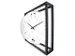 Tafel/wandklok NeXtime Time Frame 40x40cm wit metaal