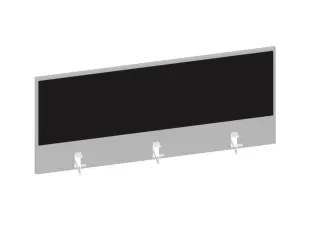 baliepaneel v. bureau aanbouw achter MP-lichtgrijs BN8033-zwart 1200mm - 1