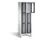 lockerkast 1850x610x500mm 2x3 vakken Cilinderslot Poten, RAL7021