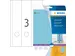 Herma 5138 Rugetiket breed 61x297mm Blauw permanent 60 stuks