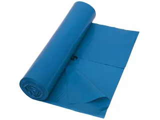 Vuilniszak 45 micron LDPE 80x100 cm 120L blauw rol 25 stuks - 2