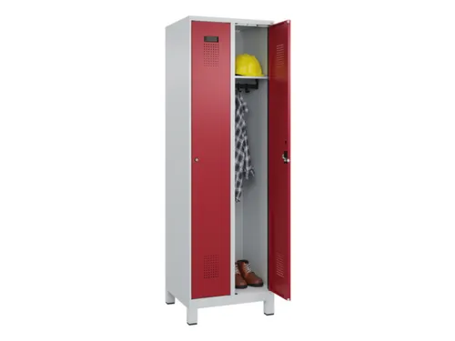 locker,HxBxD 1950x600x500mm,2vak,vak B 300mm,cil.-slot,voeten