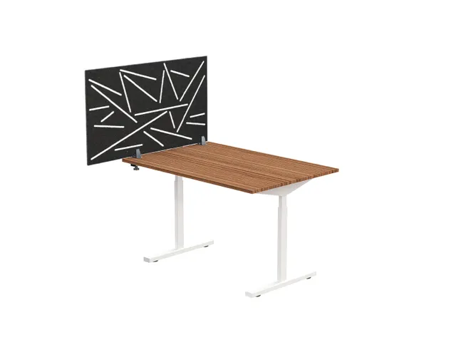Ecran de séparation acoustique motif découpé 60x120cm Noir
