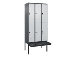 Dubbeldekse dekenkist,HxBxD 2120x900x815mm,3x2vak.,vak B 300mm